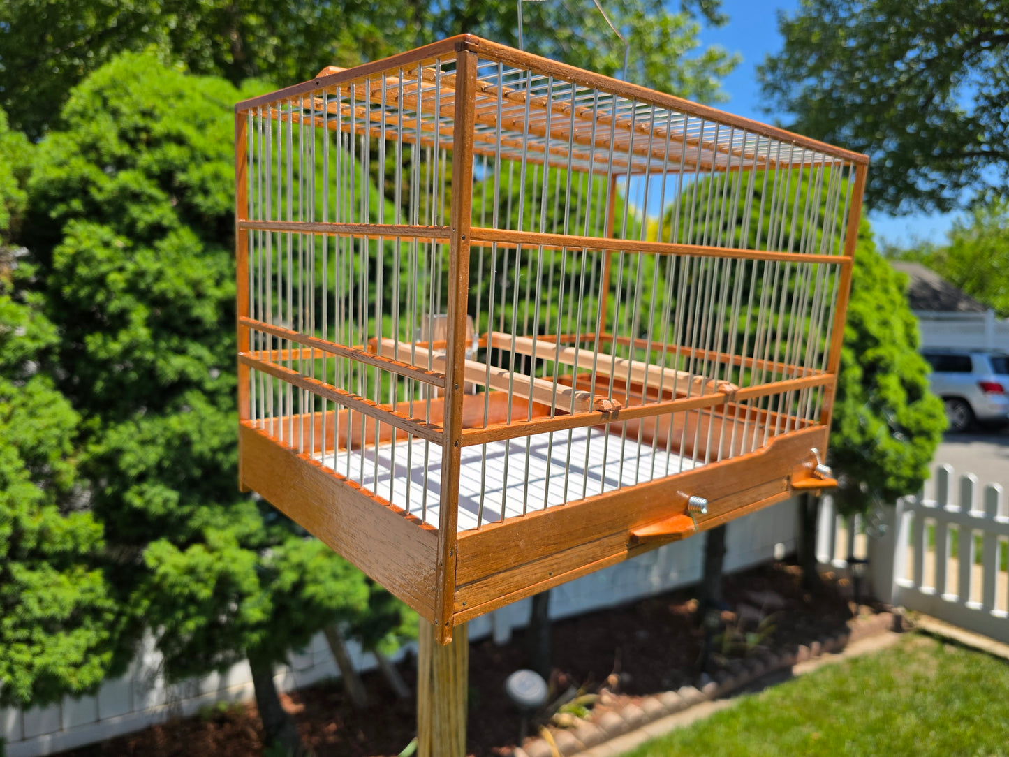 Plain Cedar Bird Cage