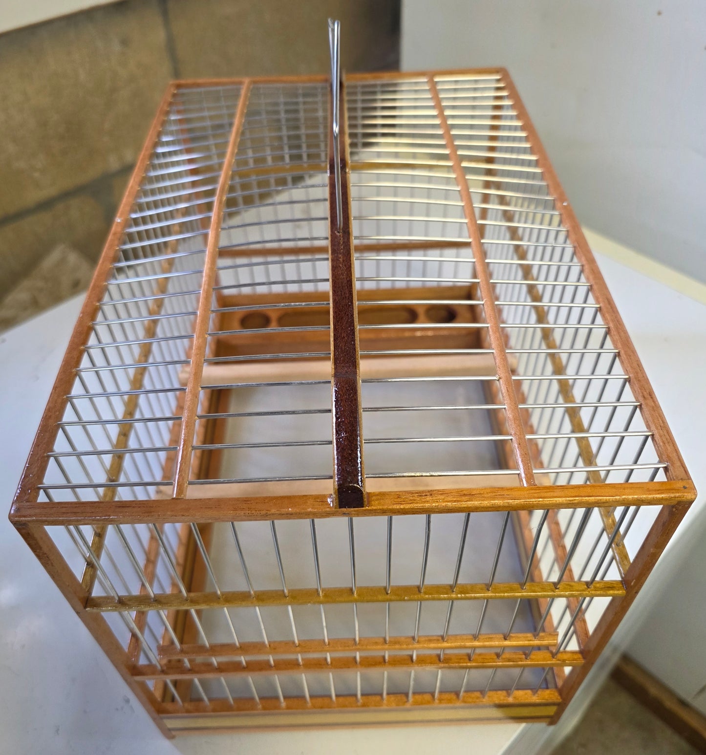 24x15 cedar multi stripe cage