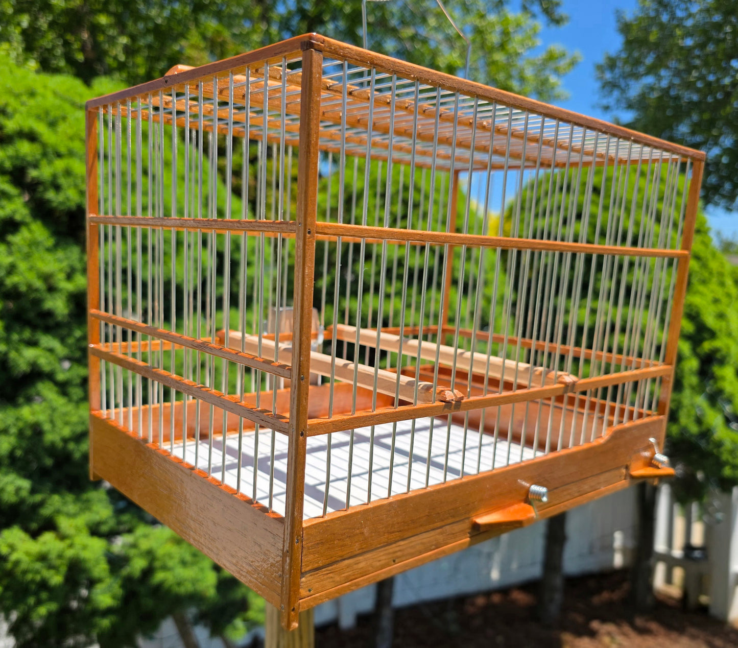Plain Cedar Bird Cage
