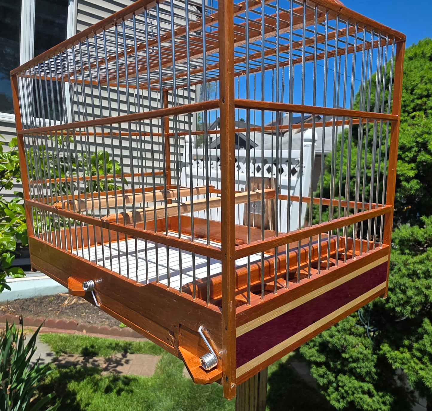 Plain Cedar Bird Cage